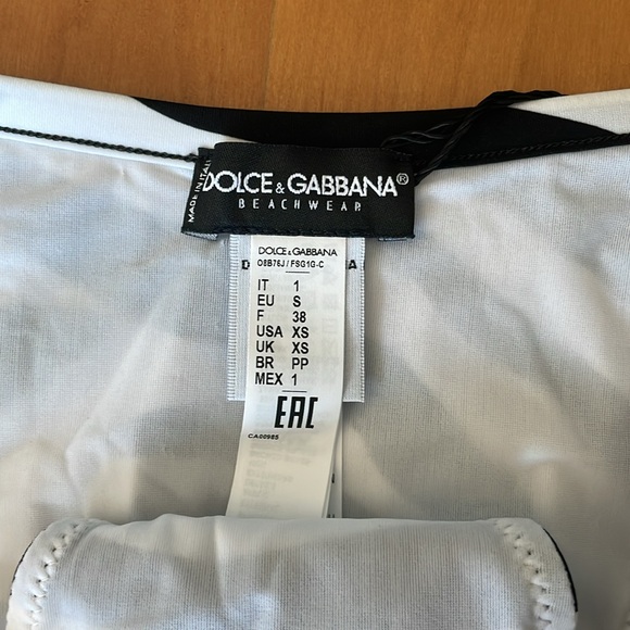 Dolce&Gabbana Zebra Triangle Two-Piece Bikini Set - Black/White XS - Picture 9 of 10